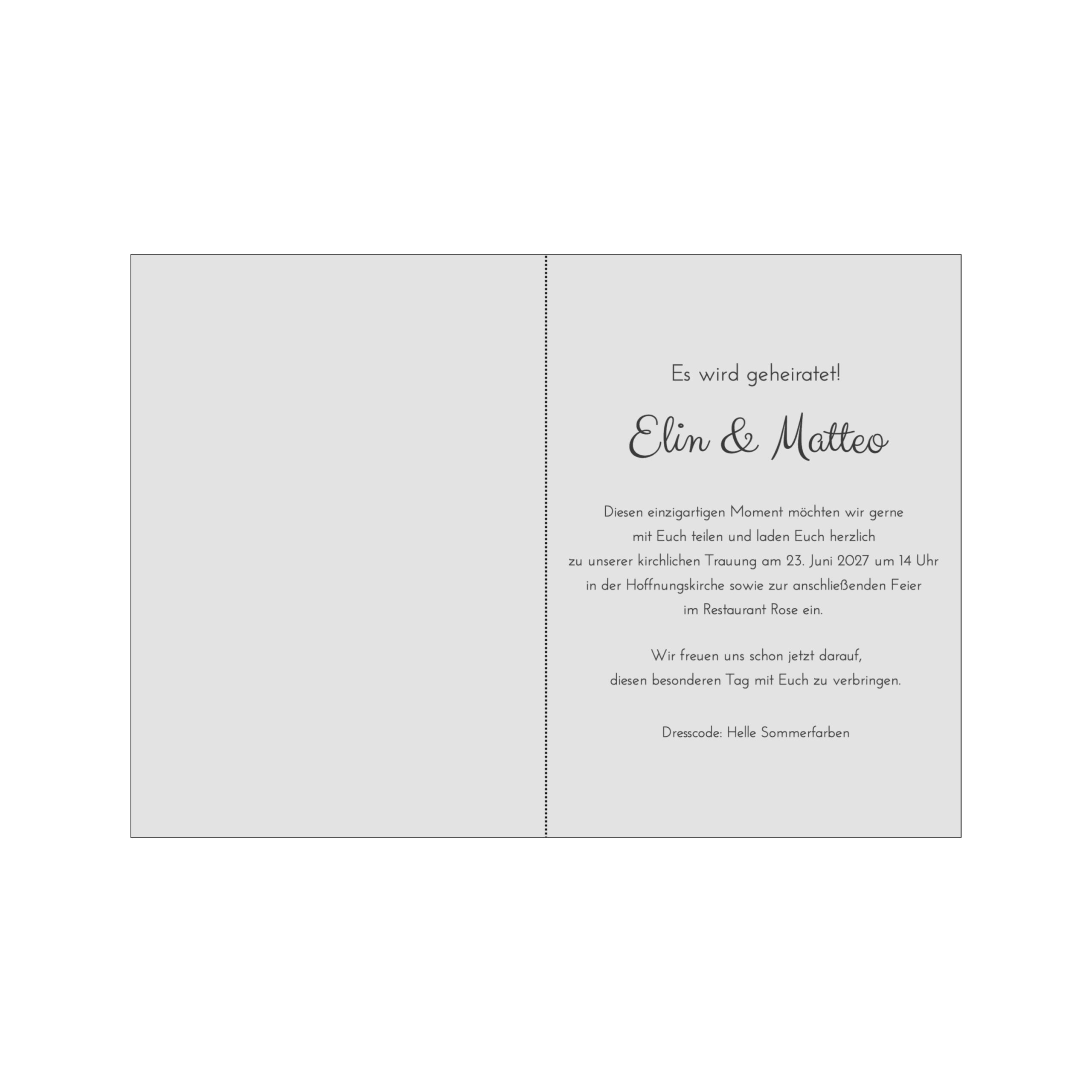 Hochzeitseinladung F1469 – Bild 2